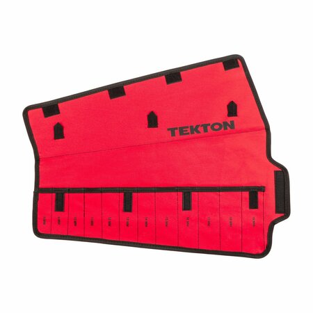 TEKTON 12-Tool Ratcheting Combination Wrench Pouch 8-19 mm ORG27412